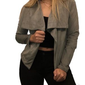 NWT Grey Velvet Jacket